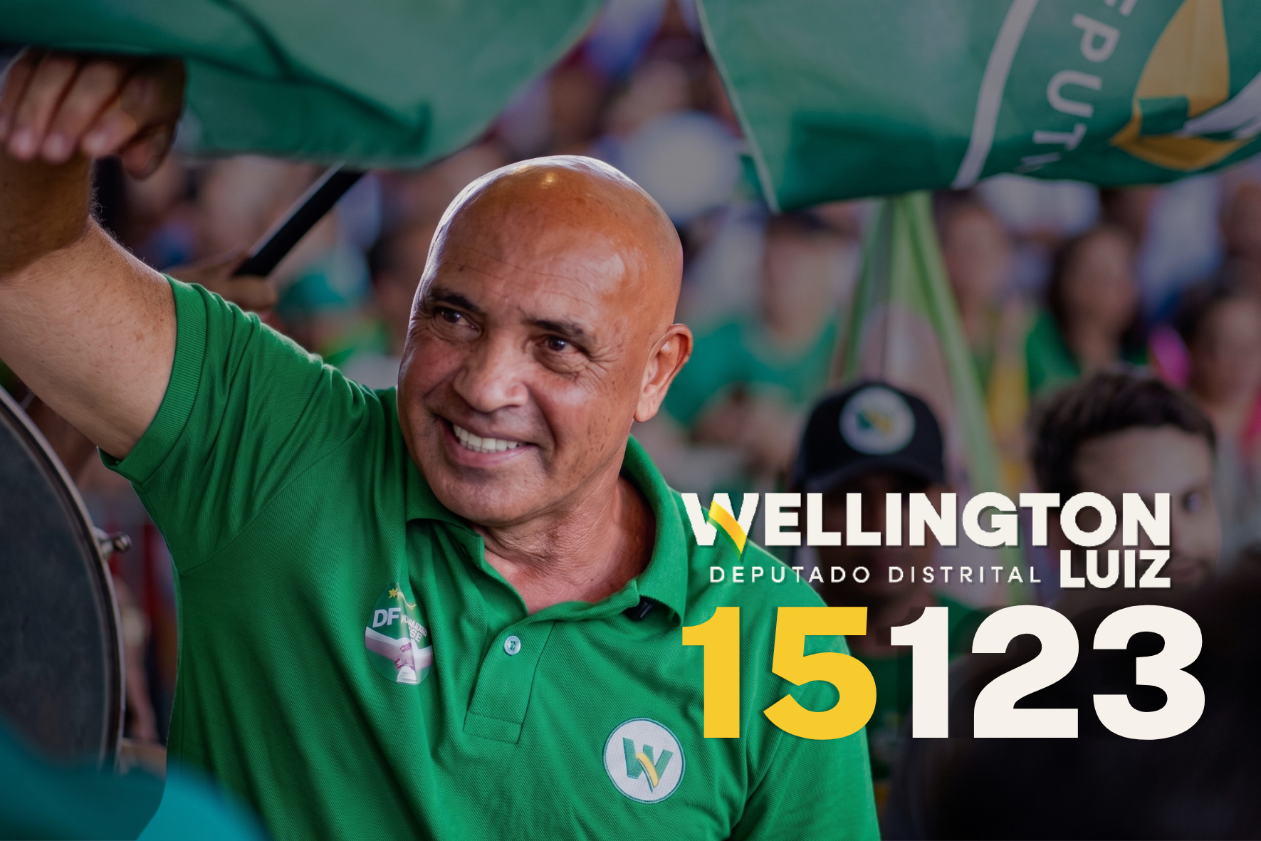Wellington Luiz — Deputado Distrital — Número 15123